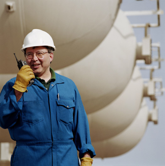 two-way radio chemical plant