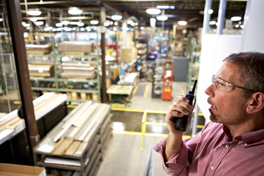 two-way radio in manufacturing