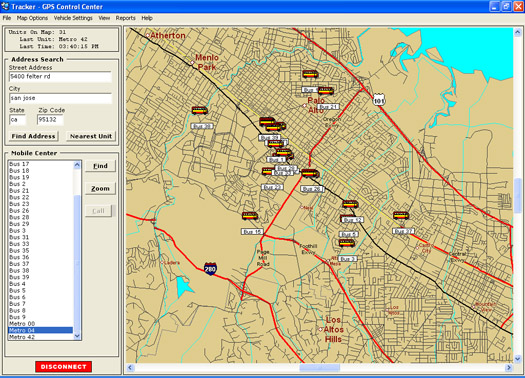 San Francisco GPS Vehicle Tracking